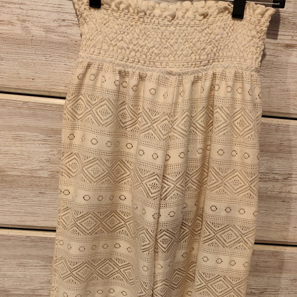 Cream beach pants